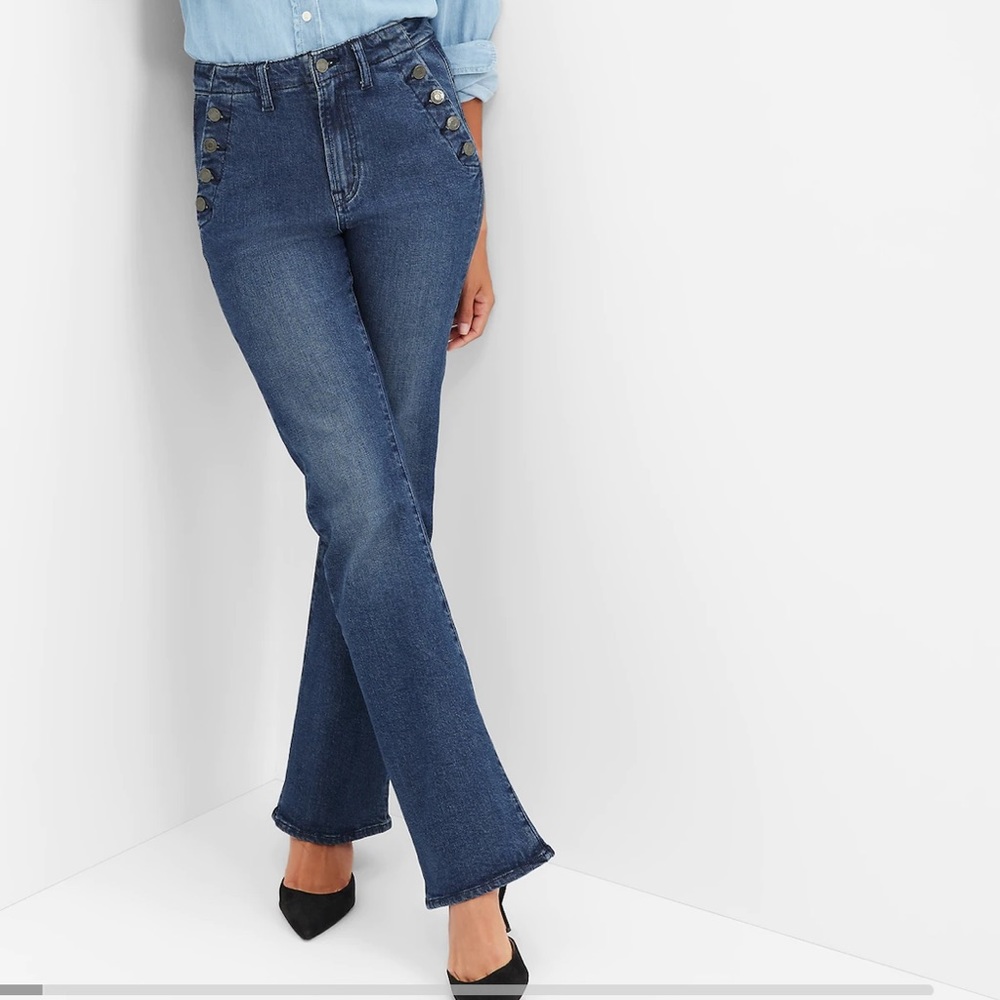GAP High Rise 70s Flare Jeans